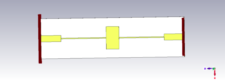 *Figure 5: Microstrip filter model*